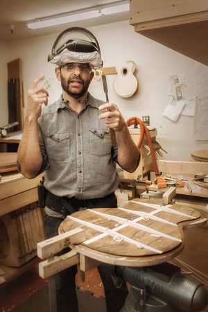 Jeff Traugott, luthier, 2013