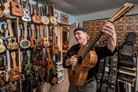 Rick McKee (aka "Ukulele Dick"), luthier, 2013